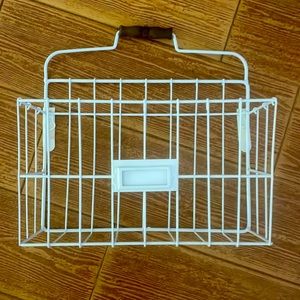 Metal letter wall hanging basket